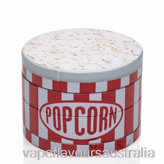 Vape Australia V Syndicate 2.5inch 4-Piece SharpShred Dine-in Grinder Popcorn